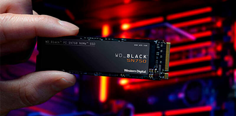 SSD WD Black 500GB M.2 2280 SN750 NVMe, WDS500G3X0C | Pichau